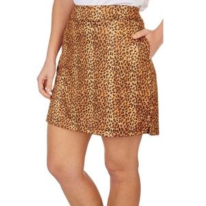 Greg Norman Womens Leopard Skort